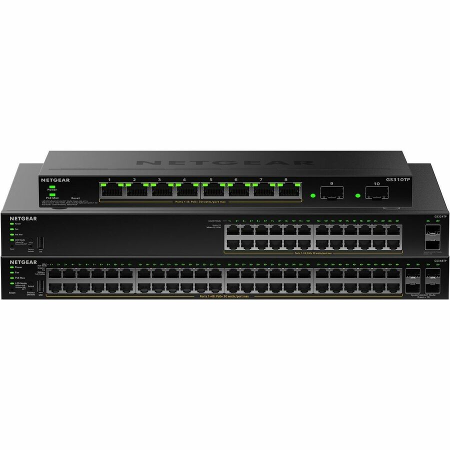 SWITCH - GS324TPV2 - RACKMOUNT - WIRED - 24X 10/100/1000 BASE-T RJ45, 2X 1000BAS