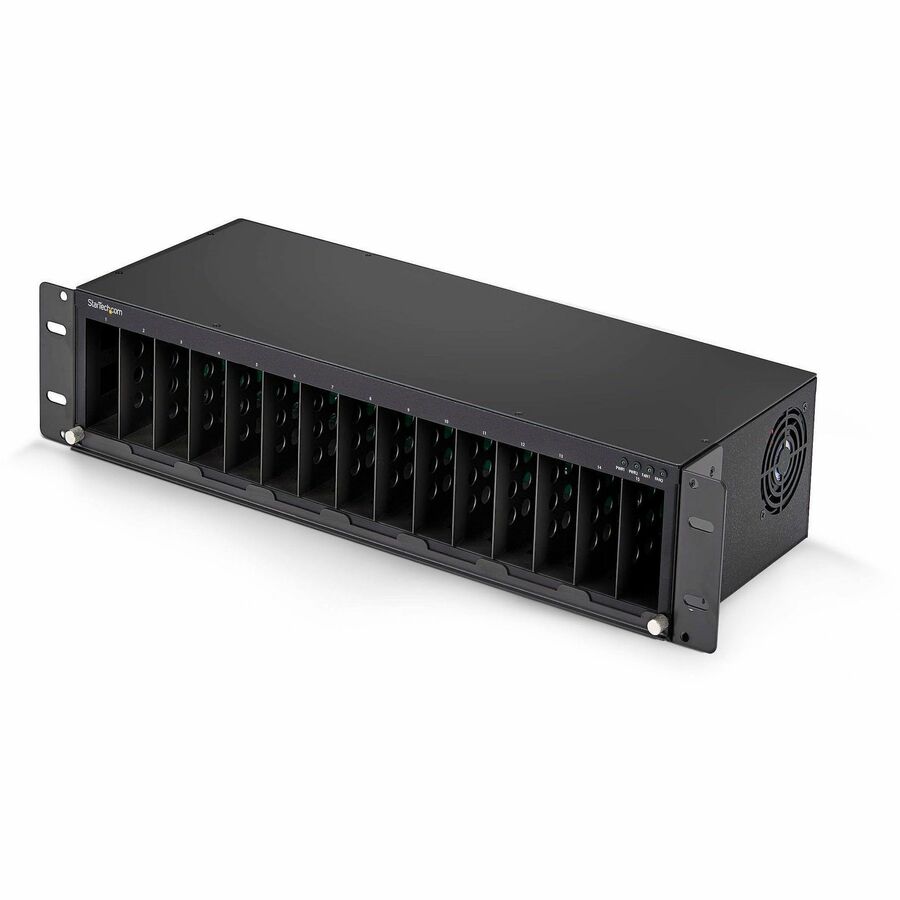 INTEGRATE UP TO 15 MEDIA CONVERTERS IN ONE 19IN RACK-MOUNT CHASSIS - FOR MCM MED