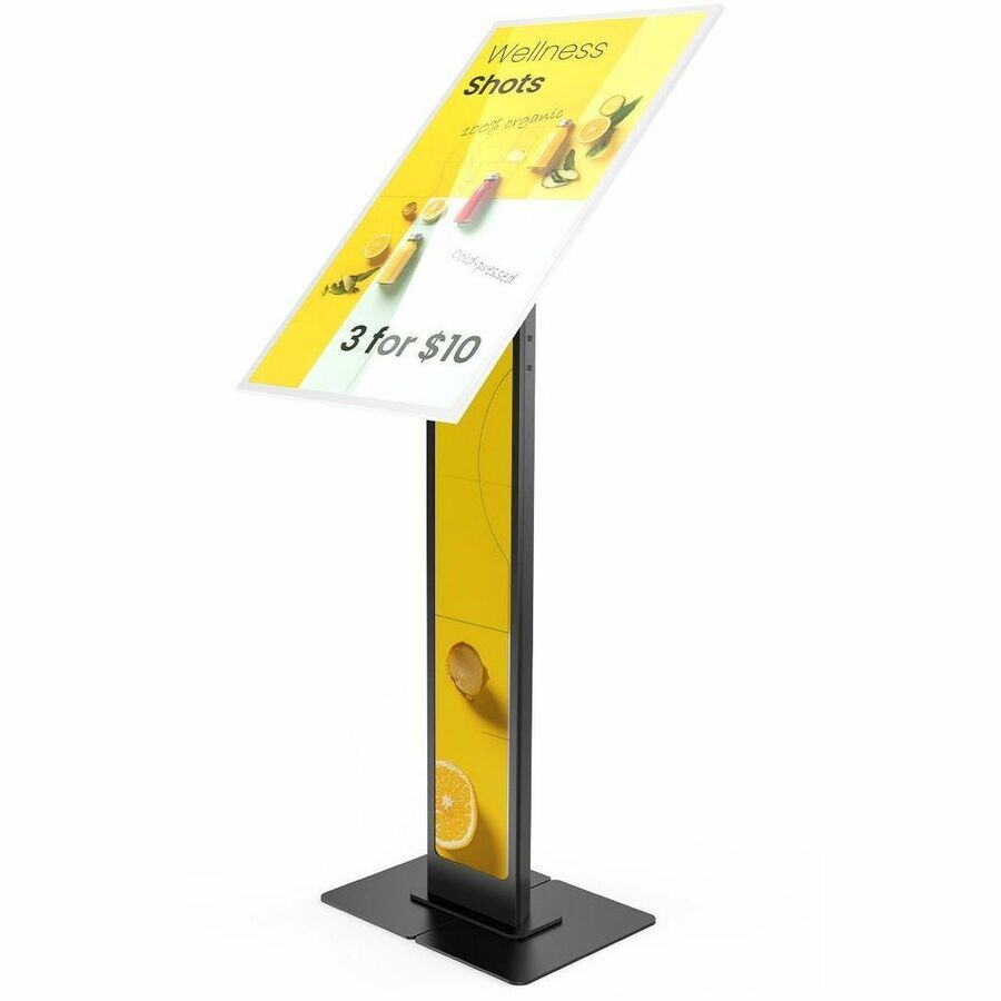 BRANDABLE FLOOR STAND FOR THE SAMSUNG E-PAPER SMART SIGNAGE - BLACK