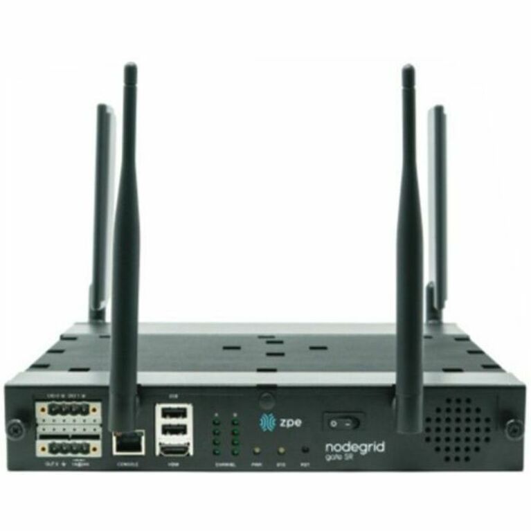 ZPE GATE SR, 8XRJ45 SERIAL ROLLED, 11XETH (5 GBE, 4X POE+, 2 SFP+), 4-CORE CPU,