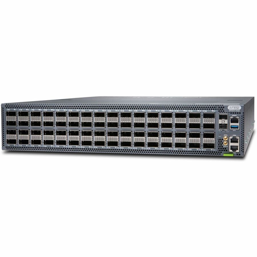 64X800GBE QSFP-DD SWITCH. INCLUDES 4-POST TOOL-LESS RMK, DC PSU, FAN - PORT-SIDE