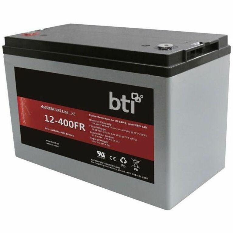 BTI UPS12-405PLP-BTI 12V 104AH SEALED LEAD ACID BATTERY FOR VARIOUS BACK-UP UPS