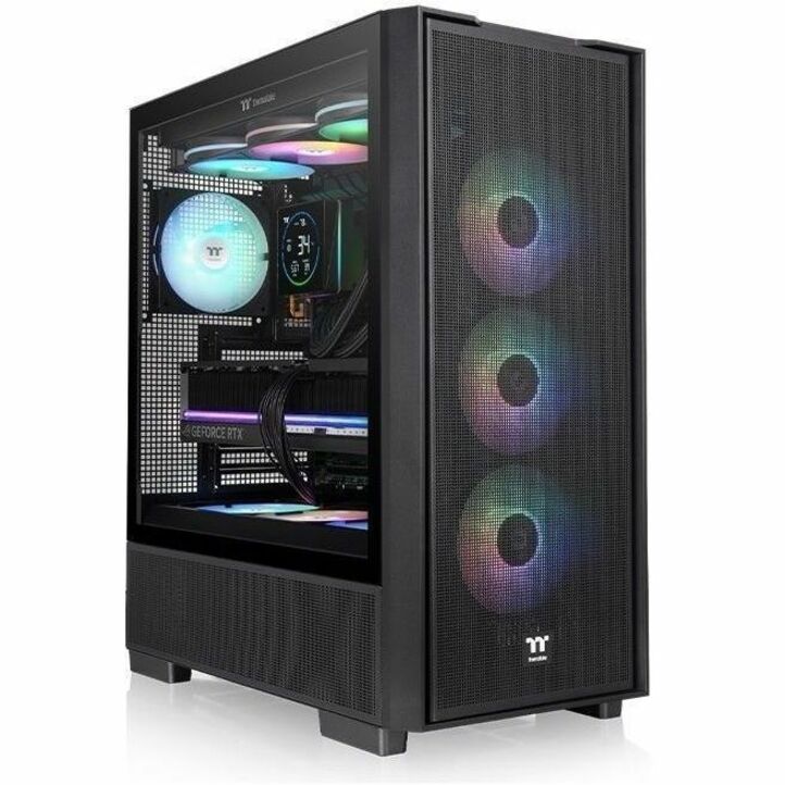 THE S380 TG ARGB MID TOWER CHASSIS IS AN ATX CASE THAT COMES WITH A SF360 ARGB P