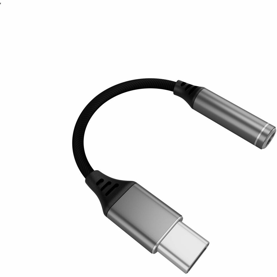 HEADSET ADAPTER - BLACK - CONVERTS 3.5MM PLUGS FOR USB-A CONNECTIVITY. IDEAL FOR