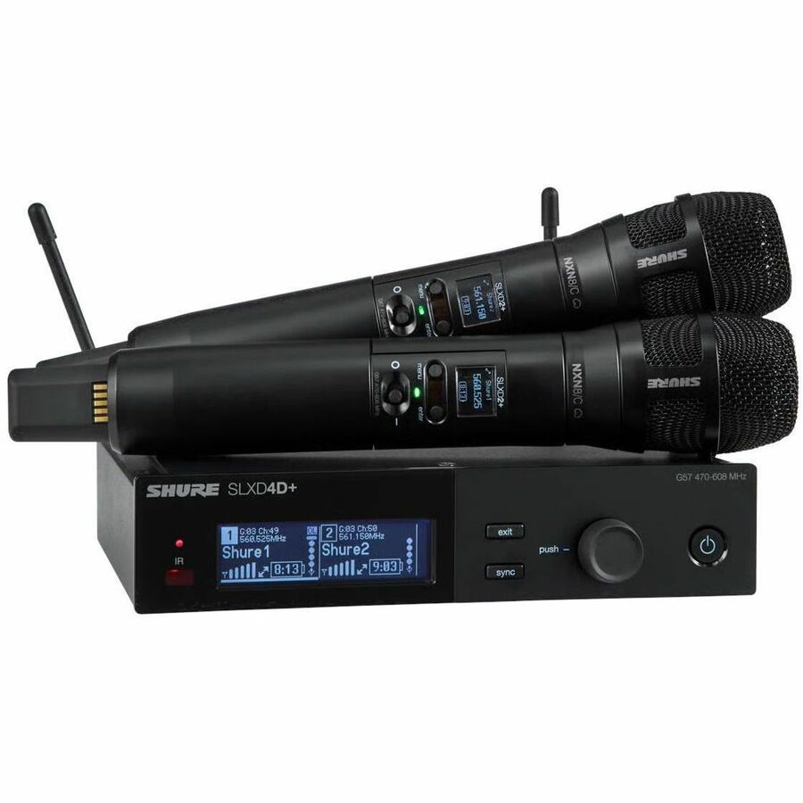 SLX-D+ DIGITAL 2-CHANNEL WIRELESS MICROPHONE SYSTEM, INCLUDES 1 SLXD4D+ DUAL REC
