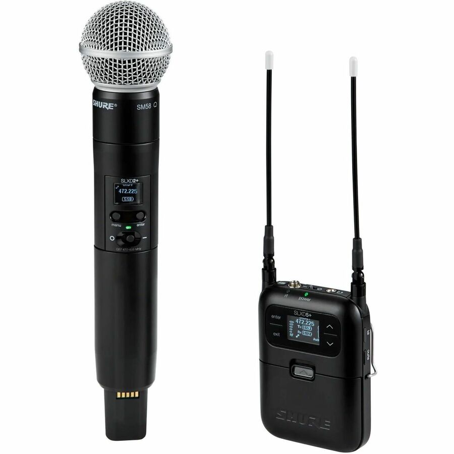 SLXD PORTABLE DIGITAL 1-CHANNEL WIRELESS SYSTEM, INCLUDES 1 SLXD5+ PORTABLE RECE