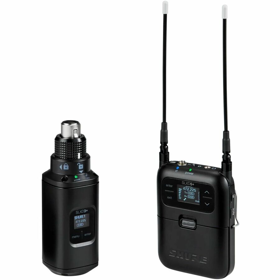 SHURE SLXD PORTABLE DIGITAL 1-CHANNEL WIRELESS SYSTEM, INCLUDES 1 SLXD5+ PORTABL