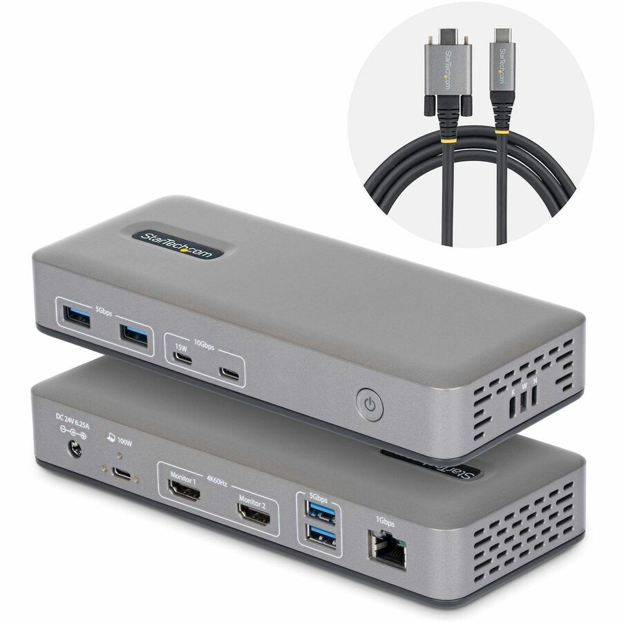 CONNECT TWO 4K 60HZ HDMI DISPLAYS THROUGH A SINGLE USB TYPE-C PORT; PLUG-AND-PLA