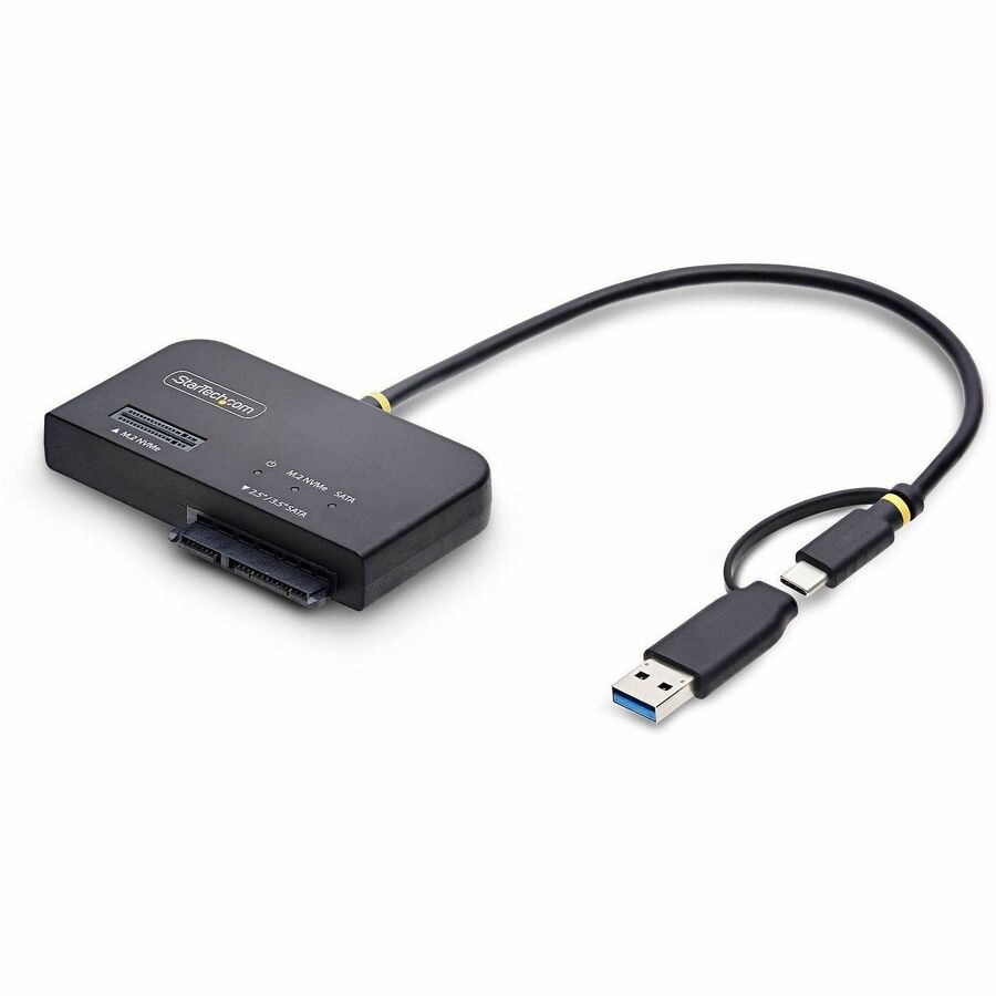 USB-C/USB-A TO NVME AND SATA ADAPTER SUPPORTS UP TO 10GBPS; DRIVERLESS SETUP FOR