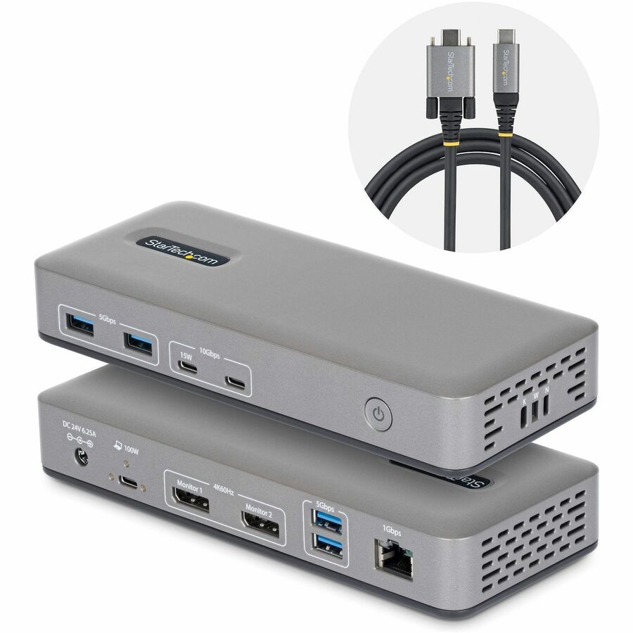 CONNECT TWO 4K 60HZ DISPLAYPORT DISPLAYS THROUGH A SINGLE USB TYPE-C PORT; PLUG-