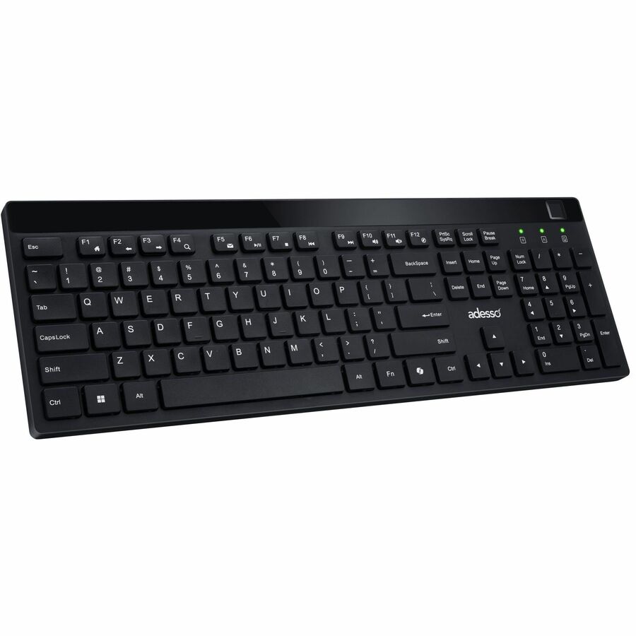 THE ADESSO WKB-1400FB IS A SLEEK WIRELESS LOW-PROFILE KEYBOARD EQUIPPED WITH A B