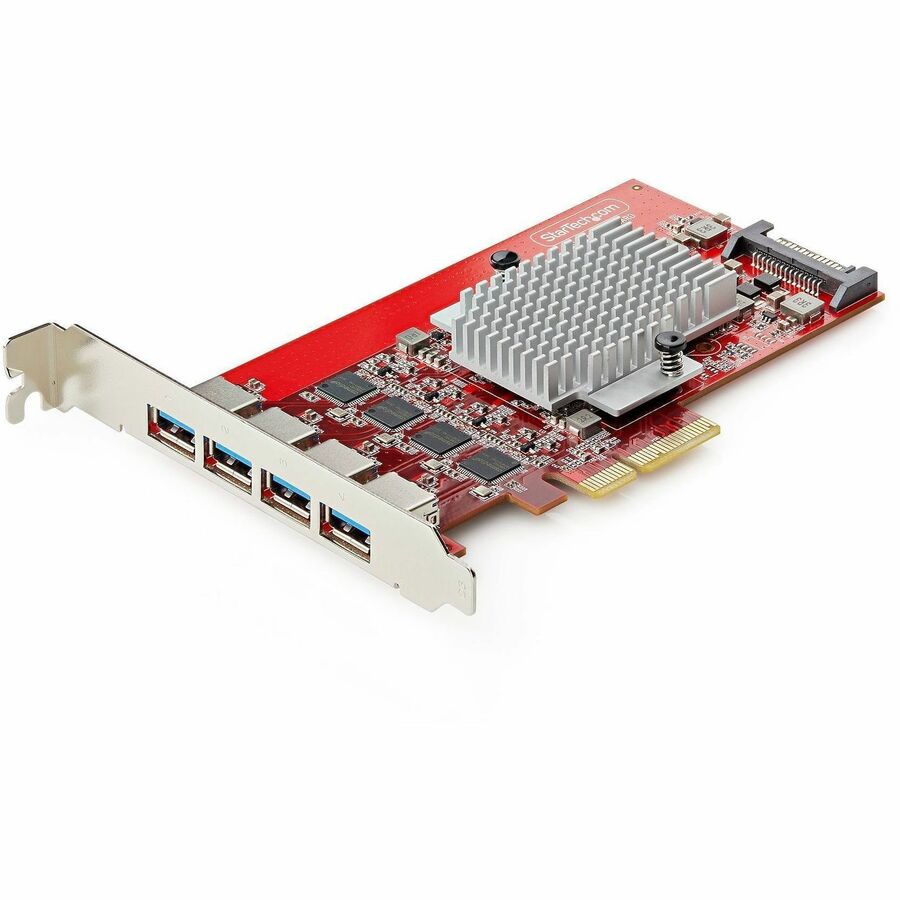 ADD FOUR USB-A PORTS FOR UP TO 40GBPS COMBINED BANDWIDTH VIA THIS PCIE EXPANSION