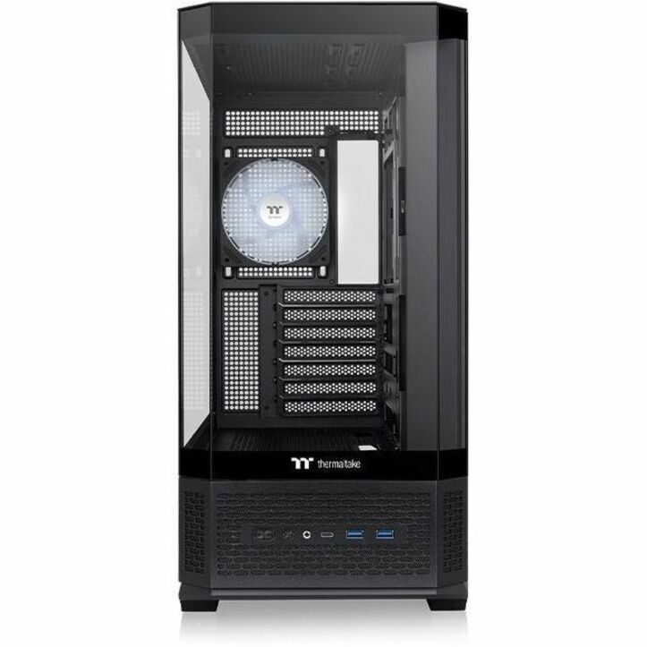 THE VIEW 370 TG ARGB MID TOWER CHASSIS IS AN ATX CASE THAT SUPPORTS HIDDEN-CONNE