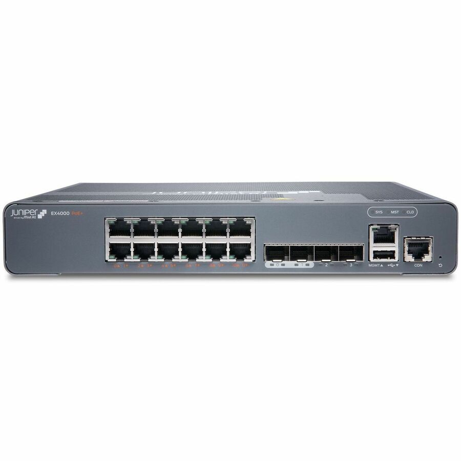 MID MARKET BUNDLE EX4000-12P WITH 3Y WIRED ASSURANCE AND CORE SUPPORT - 12-PORT