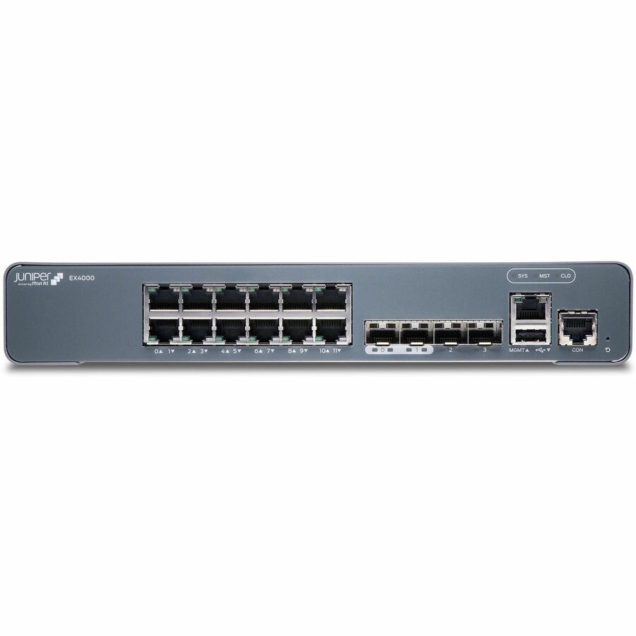 MID MARKET BUNDLE EX4000-12T WITH 1Y WIRED ASSURANCE AND CORE SUPPORT - 12-PORT