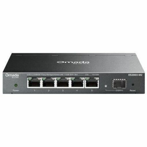 OMADA 5-PORT 2.5G EASY MANAGED SWITCH. PORTS: 5 2.5G RJ45, 1 10G SFP+. SPEC: FAN