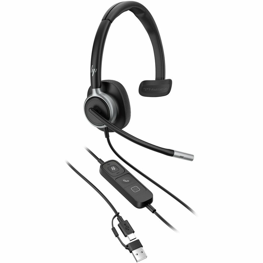 HP POLY MISSION 615 MONAURAL USB WIRED HEADSET (BULK)
