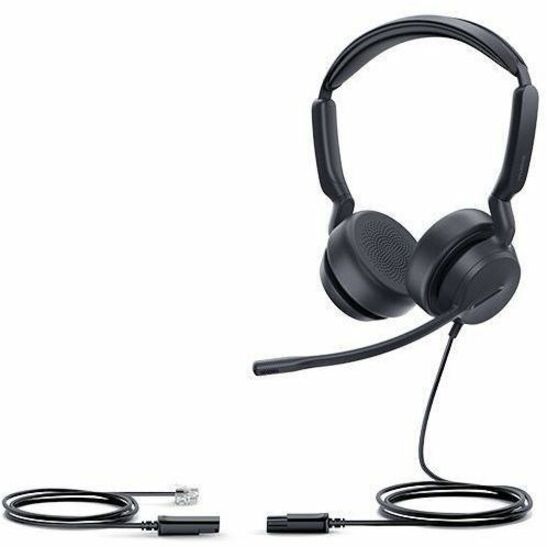 YEALINK 1308231 CALL CENTER HEADSET; DUAL HEADSET; NOISE-CANCELLING MICROPHONE;