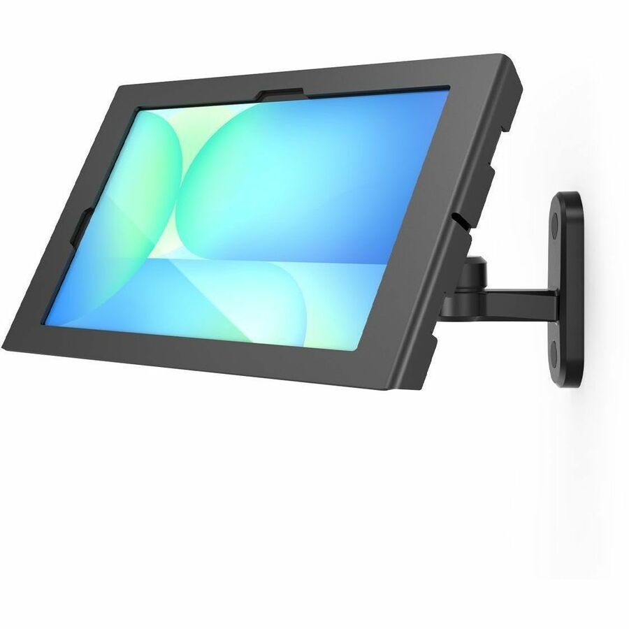 GALAXY TAB S10 FE+ 13.1, APEX ENCLOSURE SWING WALL MOUNT - BLACK - EXPOSED FRONT