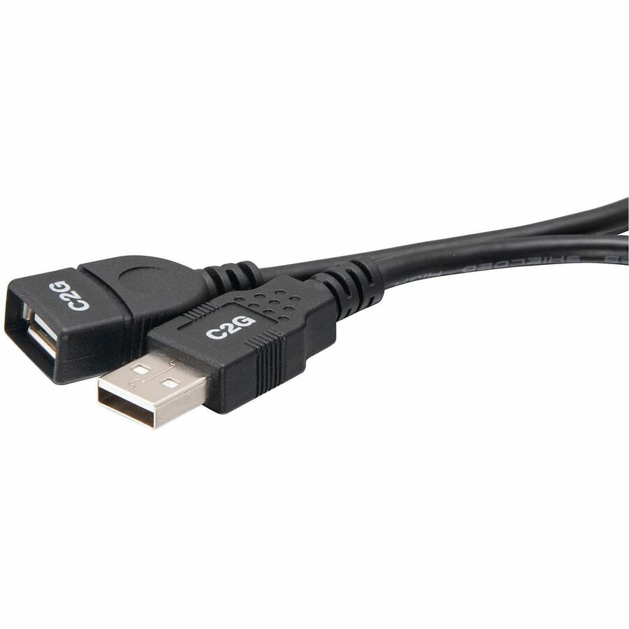 6FT USB A/A EXT CBL BLK TAA