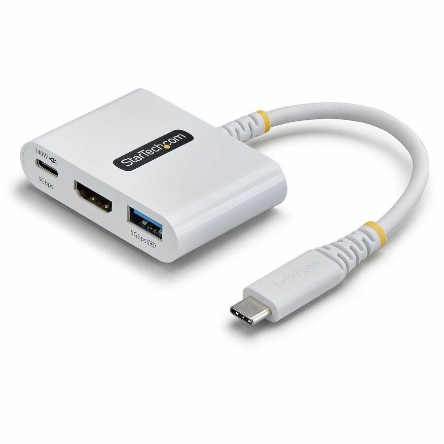 CONVERT A SINGLE USB-C PORT INTO HDMI, 140W PD PASS-THROUGH, AND USB-A 5GBPS WIT