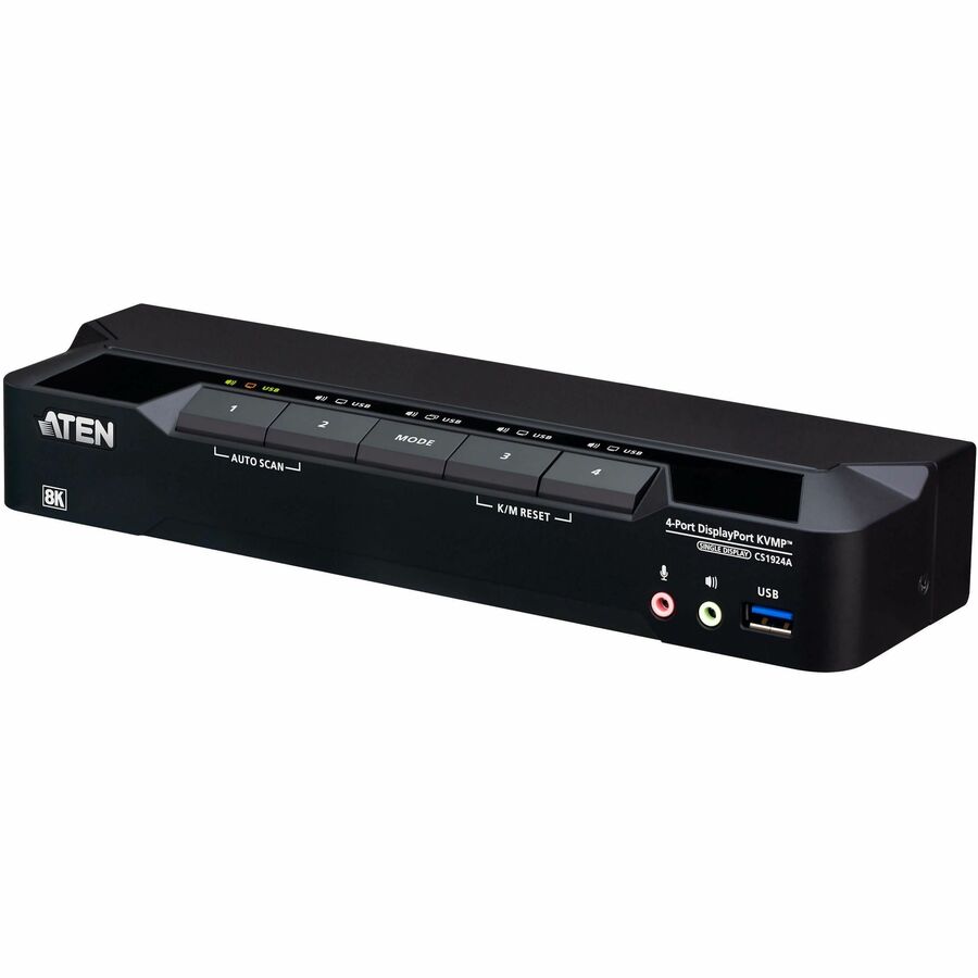 4-PORT USB3.0 8K DISPLAYPORT KVMP SWITCH SUPPORT UP TO 7680X4320@60HZ