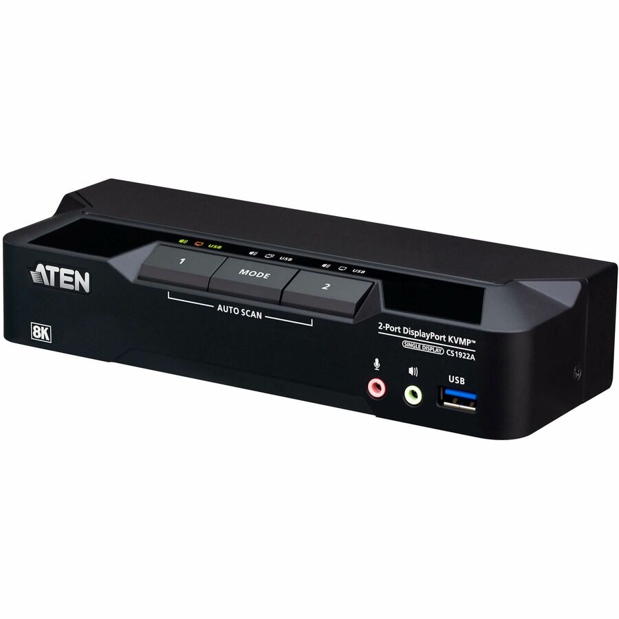 2-PORT USB3.0 8K DISPLAYPORT KVMP SWITCH SUPPORT UP TO 7680X4320@60HZ