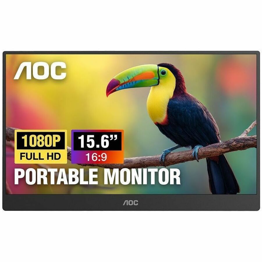 AOC 16E30 - 15.6 PORTABLE MONITOR, LED, FHD (1920X1080), USB-C