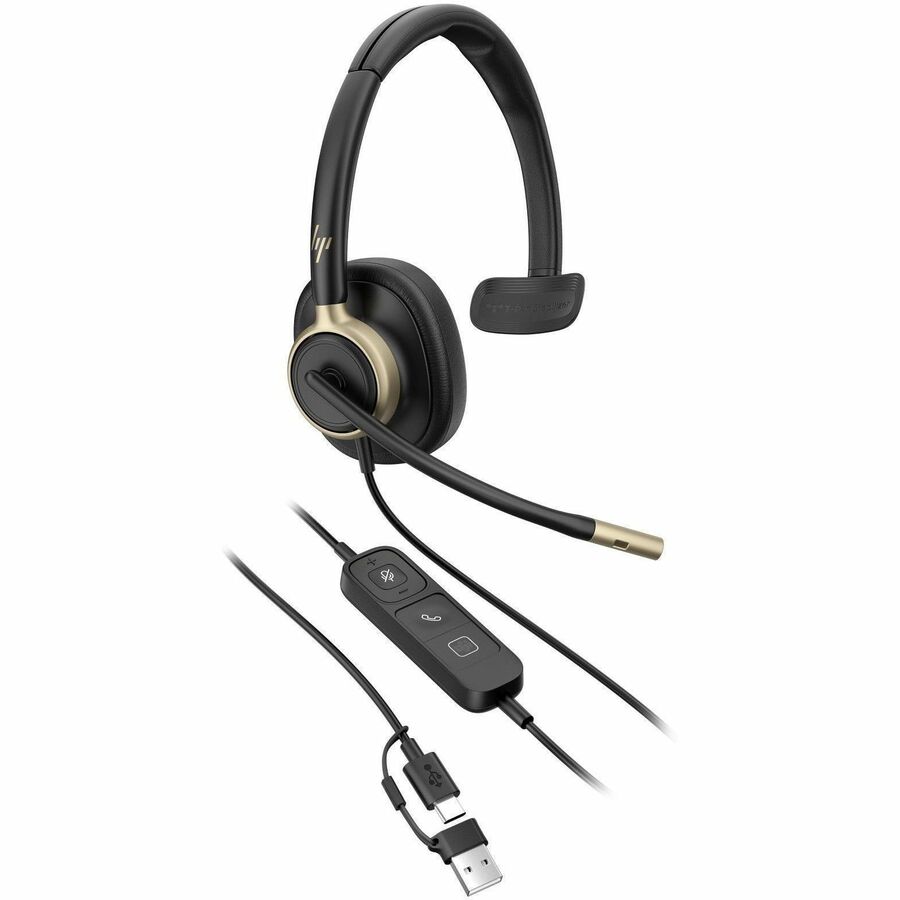 HP POLY MISSION 815 MONAURAL USB WIRED HEADSET (BULK)