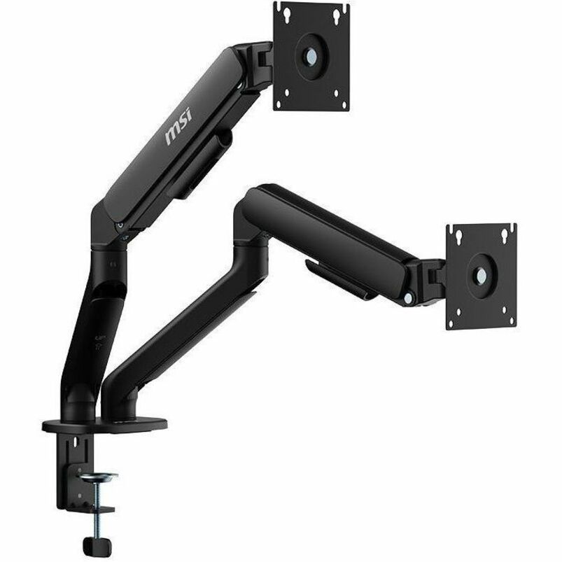 MSI MAG MT101D - GAS SPRING DUAL MONITOR STAND ARM, SUPPORTS 17-32IN SCREENS AND