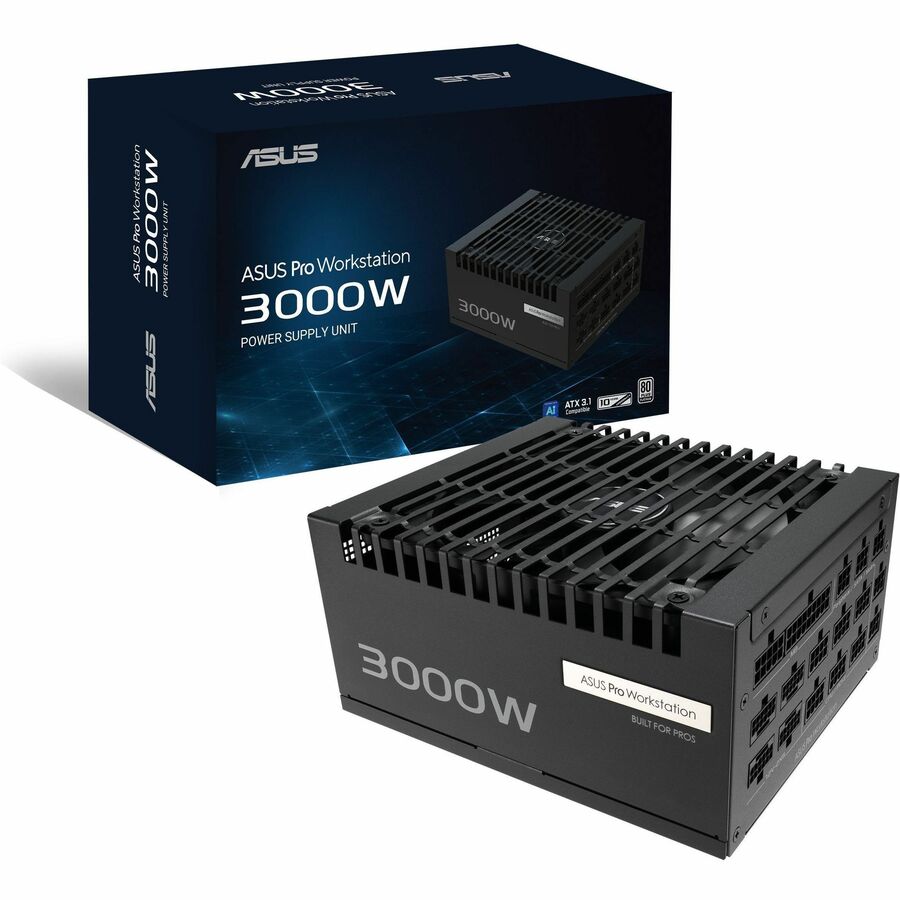 ASUS PRO WS 3000W PLATINUM PSU (80 PLUS PLATINUM CERTIFIED, ATX 3.1 AND PCIE 5.1
