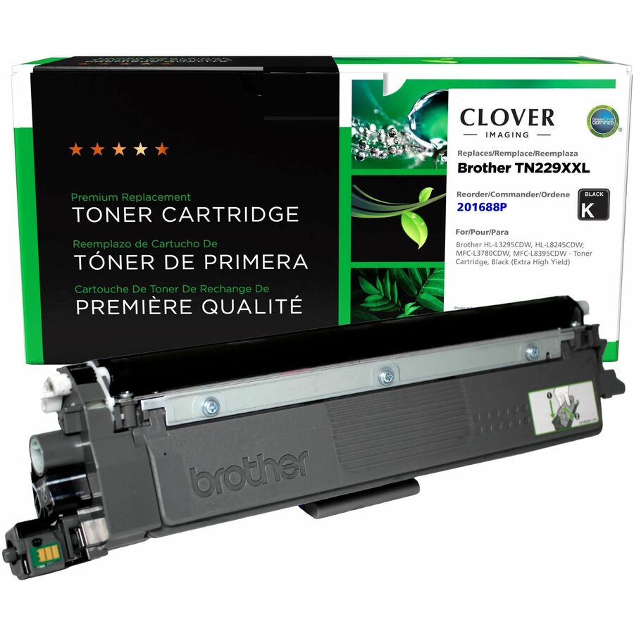 CLOVER IMAGING REMAN FOR BROTHER TN229XXLBK BLACK EXTRA HIGH YIELD TONER CARTRID