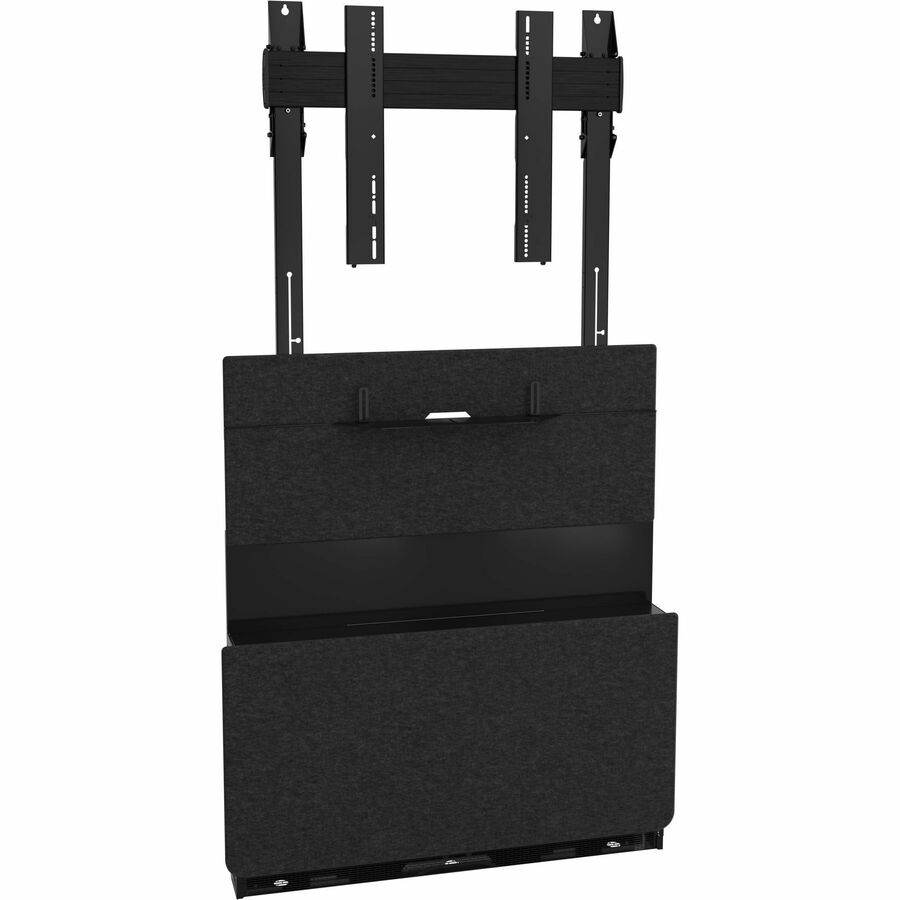 CHIEF TEMPO FLOOR SUPPORT MOUNT AND FRAME - BLACK WITH CHARCOAL GRAY FELT