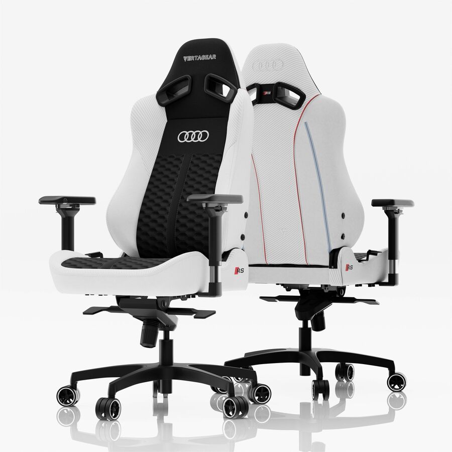 VERTAGEAR SL5800 AUDI RS EDITION BLACK WITH RED AND WHITE WITH SOME GREY GAMING