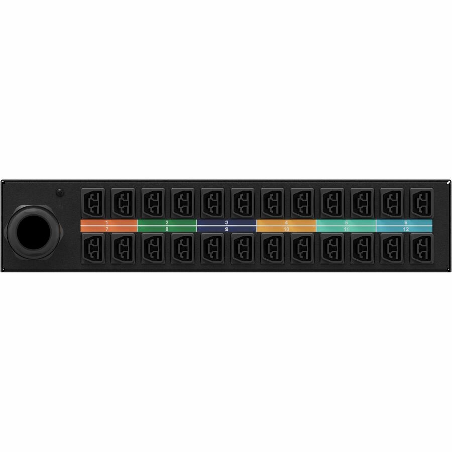 RPDU, BASIC UPGRADEABLE, 60A, 277/480V WYE, 39.8KW, HORIZONTAL, (24) ANDERSON 20