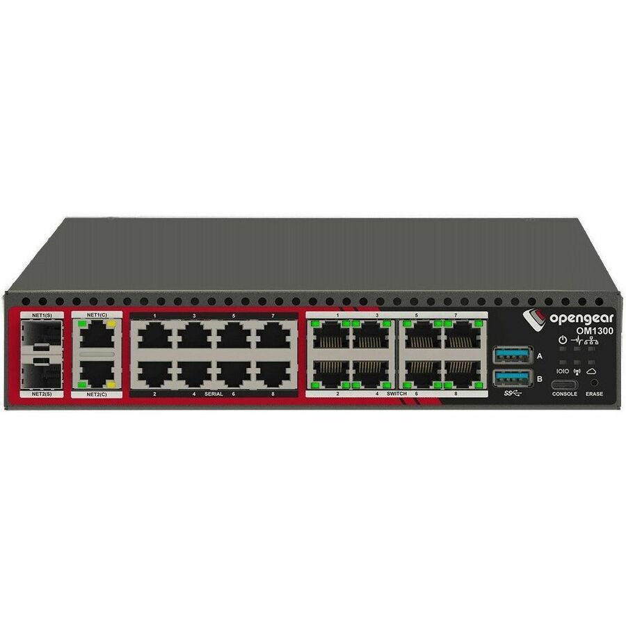8XRS232 X1/X2 SOFTWARE SELECTABLE PORTS+8X1GBE SWITCHED,2X1GBE/SFP COMBO,2XUSB 3