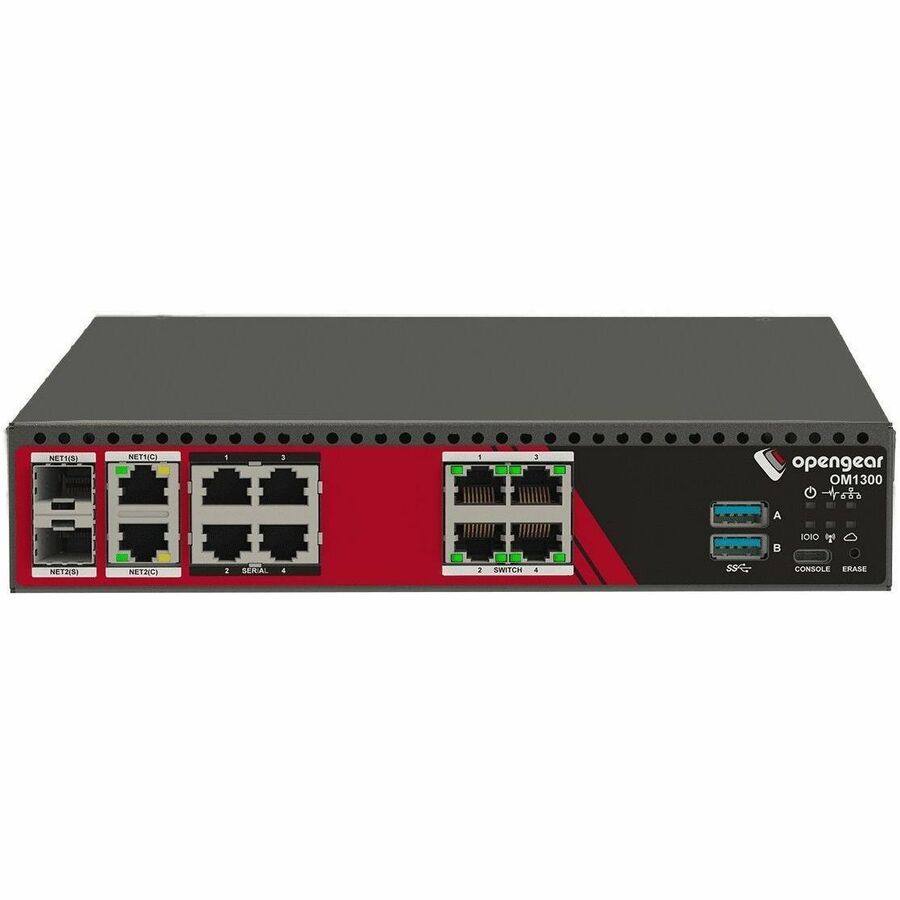 4XRS232 X1/X2 SOFTWARE SELECTABLE PORTS+4X1GBE SWITCHED,2X1GBE/SFP COMBO,2XUSB 3