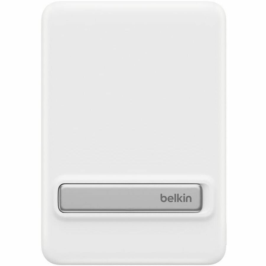 BOOSTCHARGE PRO SLIM MAG PWRBNK 5K W/STD, WHT, BUILT-IN KICKSTAND SUPPORTS HANDS