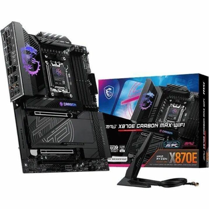 MPG X870E CARBON MAX WIFI,X870E,AM5,4DDR5,3PCI-EX16,4M.2,4SATA3,2USB4,1USB3.2 GE