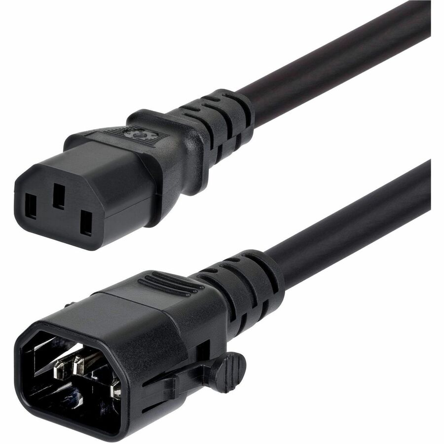10FT HEAVY DUTY POWER EXTENSION CORD W/LOCKING IEC 60320 C14 AND C13 CONNECTORS