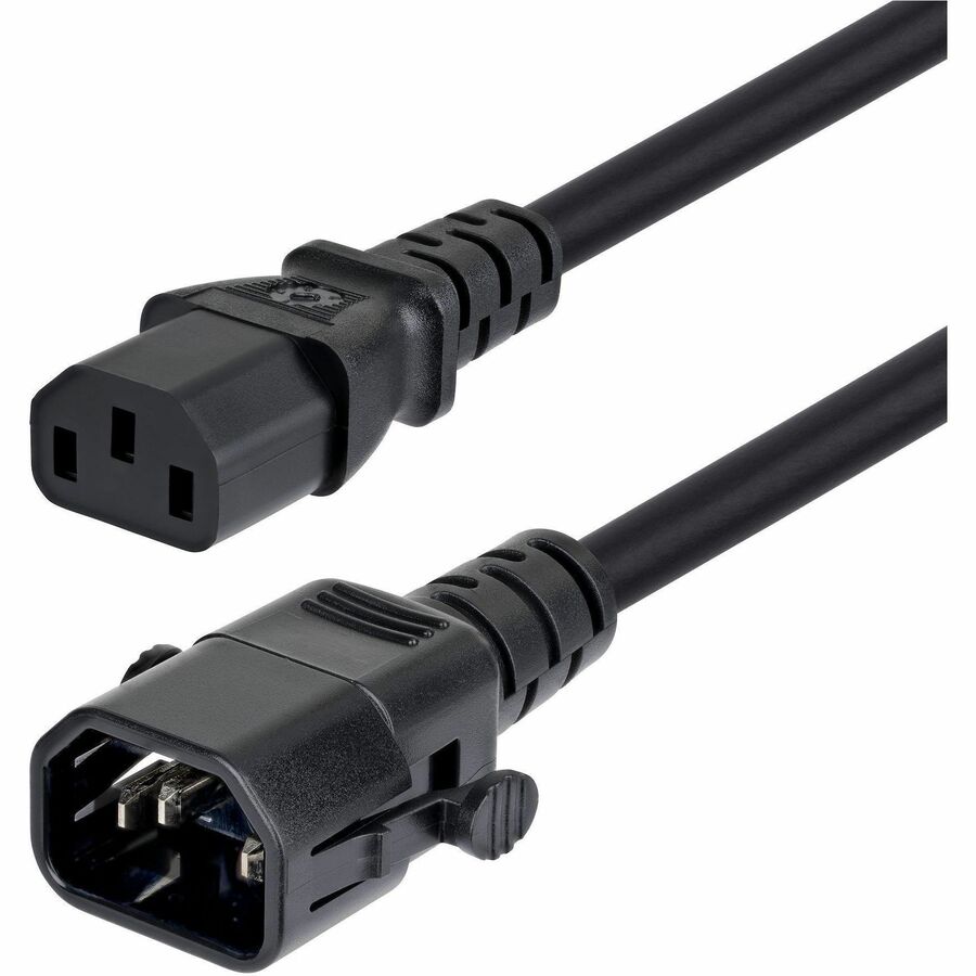 6FT POWER EXTENSION CORD W/LOCKING IEC 60320 C14 AND C13 CONNECTORS HELPS MINIMI