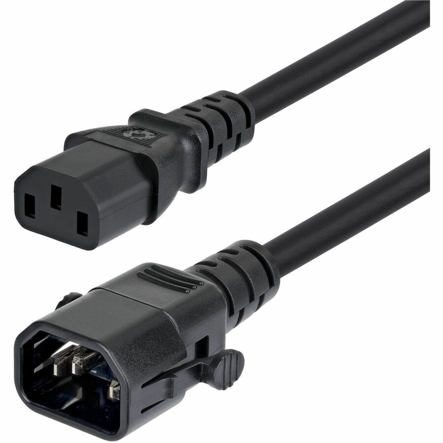 10FT POWER EXTENSION CORD W/LOCKING IEC 60320 C14 AND C13 CONNECTORS HELPS MINIM