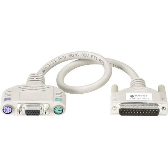 KVM USER CABLE - DB25, VGA, PS/2, 20-FT. (6.0-M)