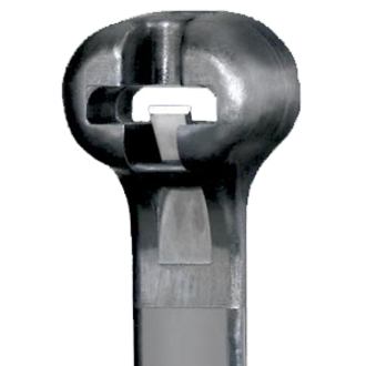 100PK CBL TIE METAL BARB 4.0IN L BLK