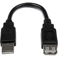 STARTECH USB 2.0 Extension Cable 6 in (USBEXTAA6IN)