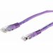 STARTECH Purple Molded CAT5e (350 MHZ) UTP Patch Cable - 3 ft. (M45PATCH3PL)