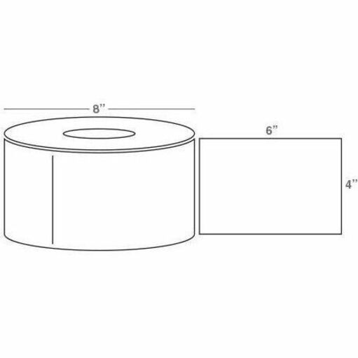 THERMAL TRANSFER LABELS QUAD PACKS, 4.0 X 6.0, 1000 LABELS PER ROLL
