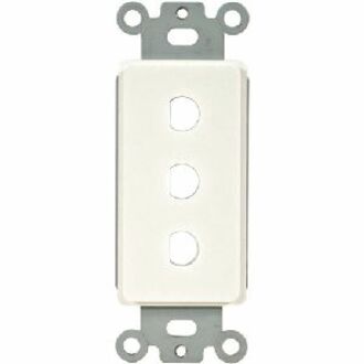 WALL PLATE, TWO CHANNEL, 6PIN MALE XLR.