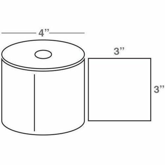 WASP W300 THERMAL TRANSFER LABELS 3IN. X 3IN. QUAD PACK