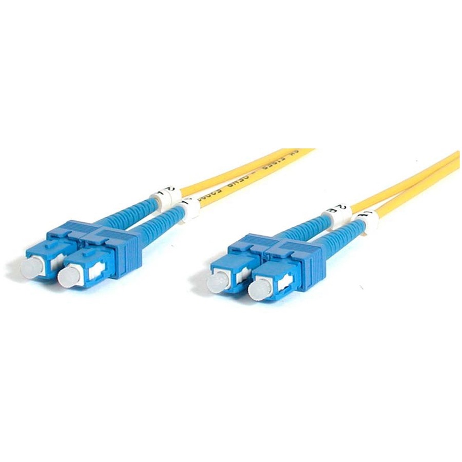 StarTech 2m Fiber Optic Cable - Single-Mode Duplex 9/125 - LSZH - SC/SC - OS1 - SC to SC Fiber Patch Cable